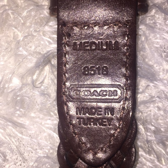 Coach braided belt size M - Picture 4 of 4